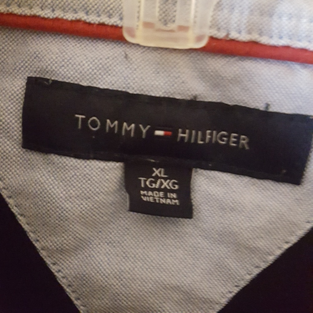 Tommy Hilfiger black polo shirt